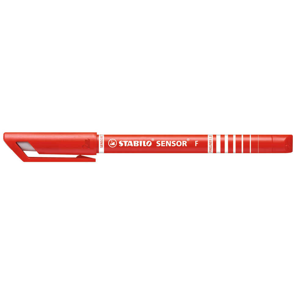 pen, marker, rot, stabilo, senso