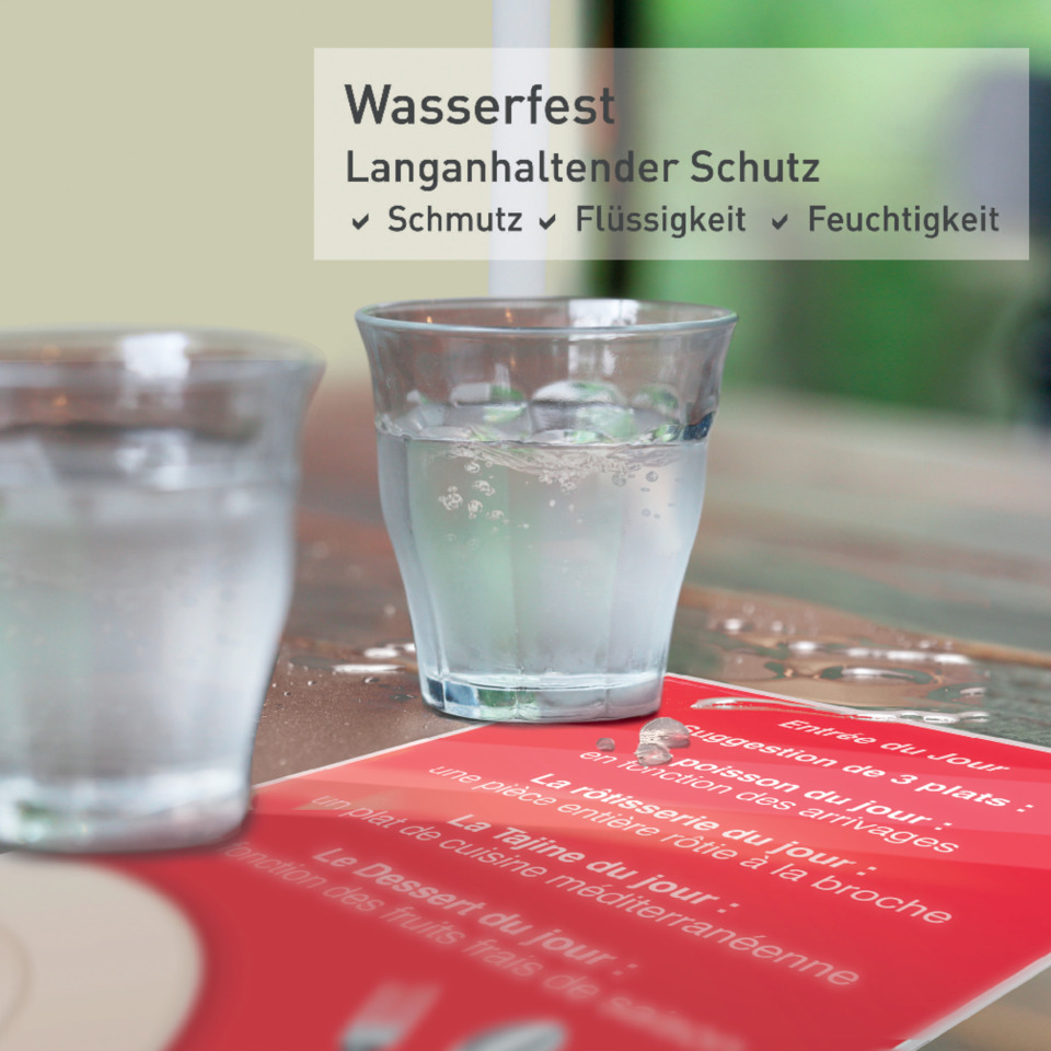 glas, wasser, tisch, eis, speisekarte