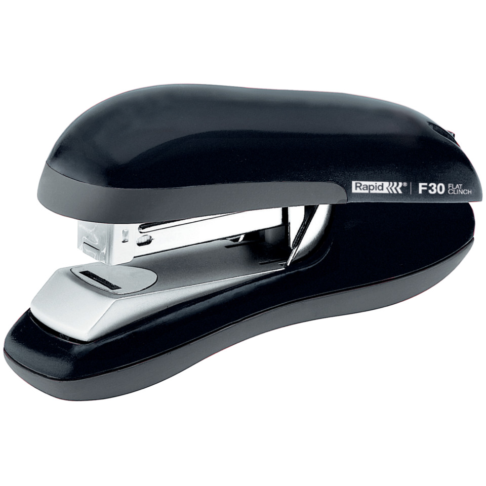 Flachheftgerät F30, 30 Blatt, Einlegetiefe 55 mm, schwarz RAPID 23256500
