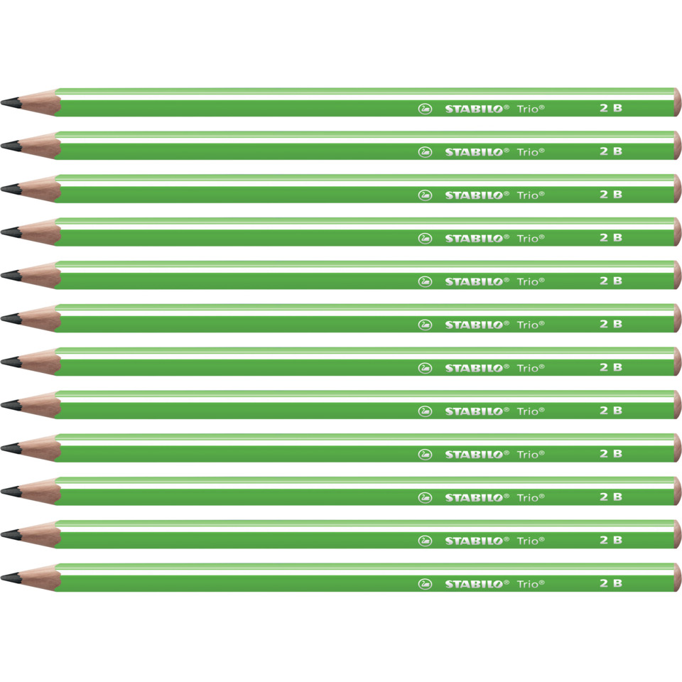 Bleistift, Grün, Holzbleistift, 2B, HB, Bleistifte, Holzbleistifte, Grün, Doppelspitz, 2B