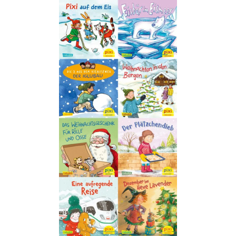 Bilderbuch Pixi-Weihnachts-Box 40, 8 Titel CARLSEN 105870