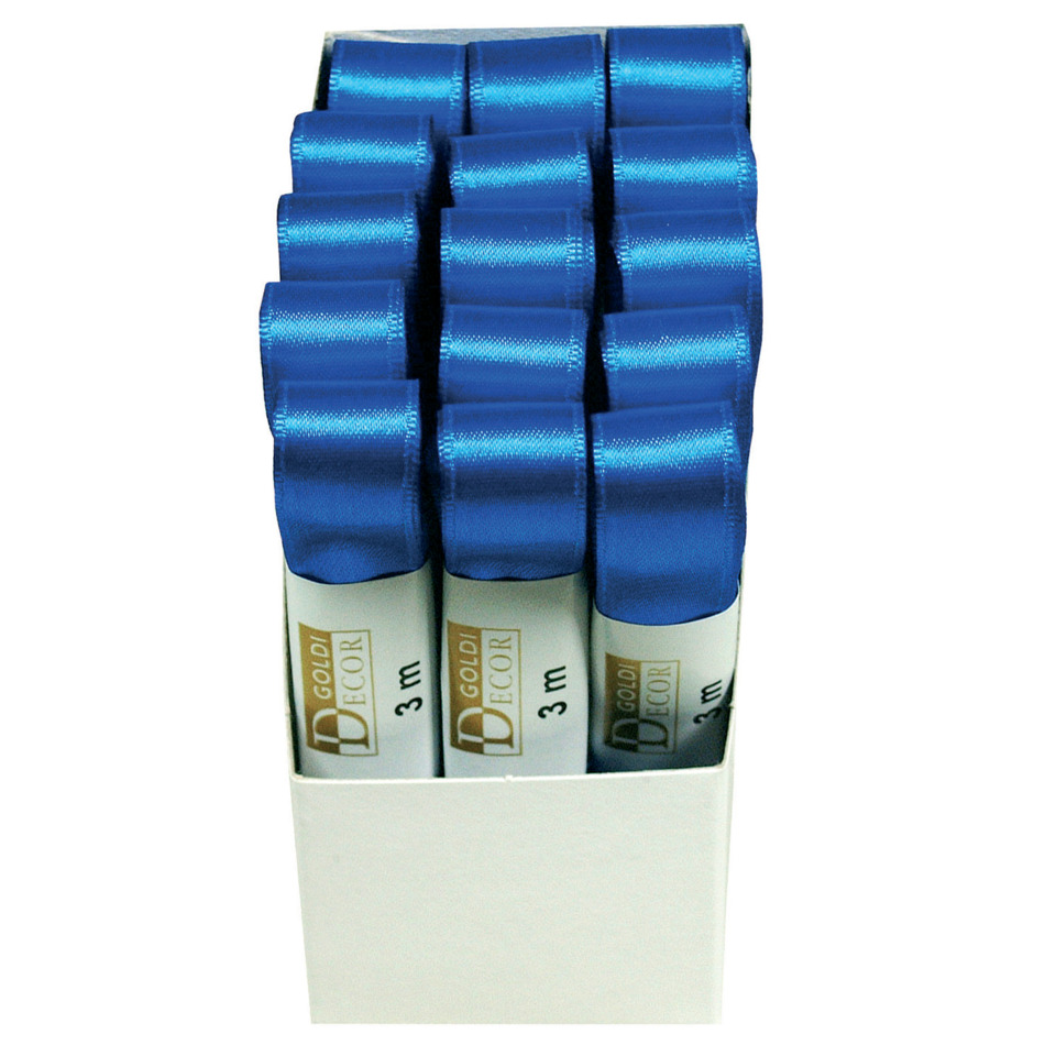 Doppelsatinband, 15mmx3m, aqua GOLDINA 1172015371503