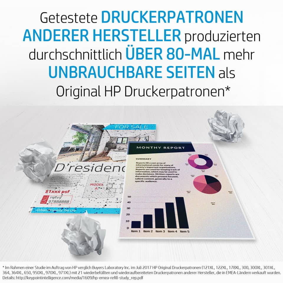Druckerpatronen, Verkaufsdisplay, Berichtspapier, Papierlayout, Druckerpatronen-Display