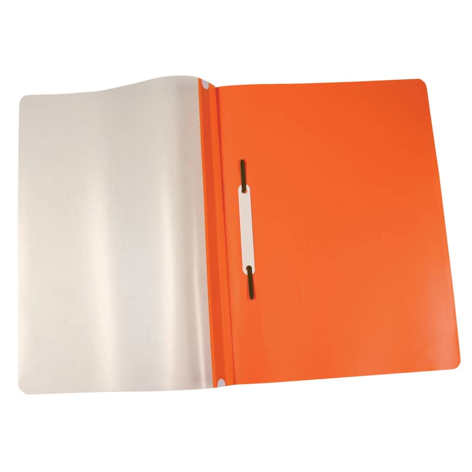 Ordner, Schreibmappe, A4-Ordner, Orange, Klemmschiene
