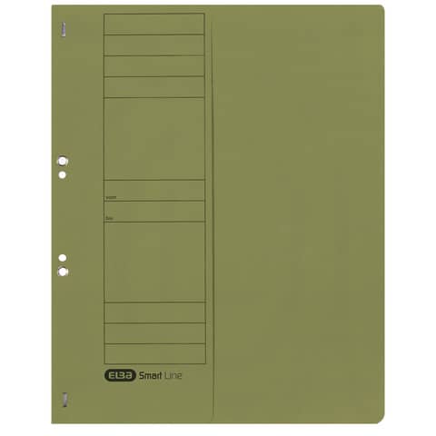 Ösenhefter, A4, 250 g/m², halber Deckel, kfm-/Amtsheftung, Manilakarton, grün ELBA 100560003