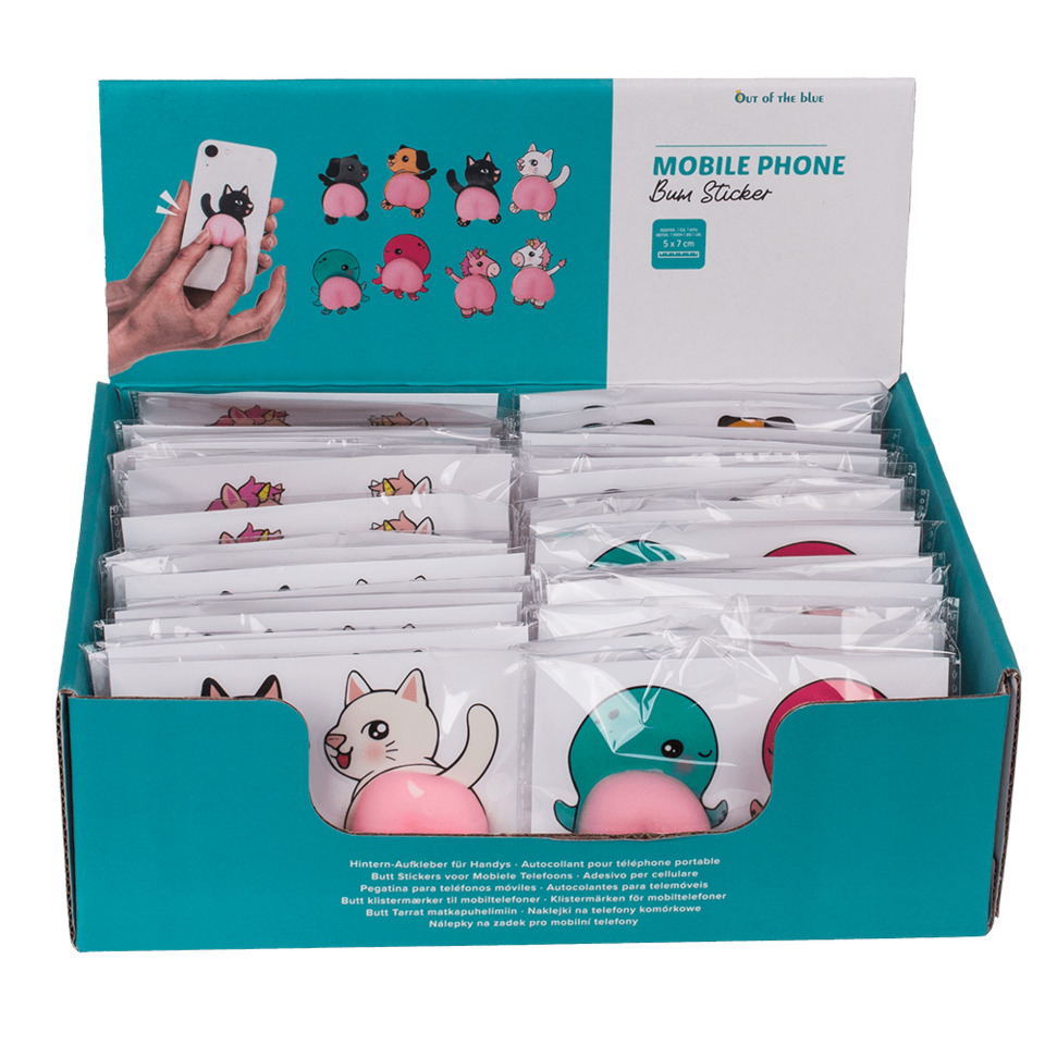 mobile phone stickers, butt stickers, cat stickers, fish stickers, pink ball accessory