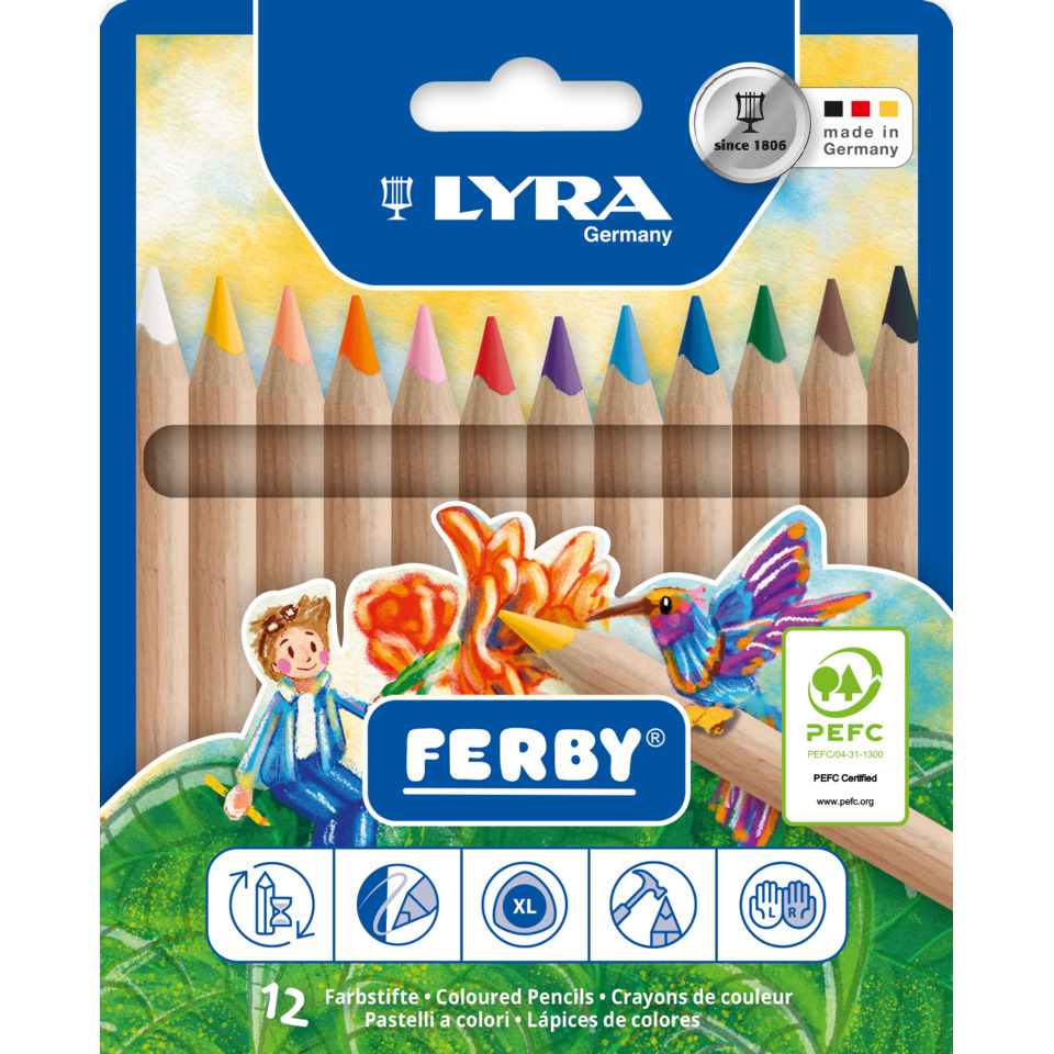 farbige bleistifte, bleistifte, 12 farben, holz, kinderkunst