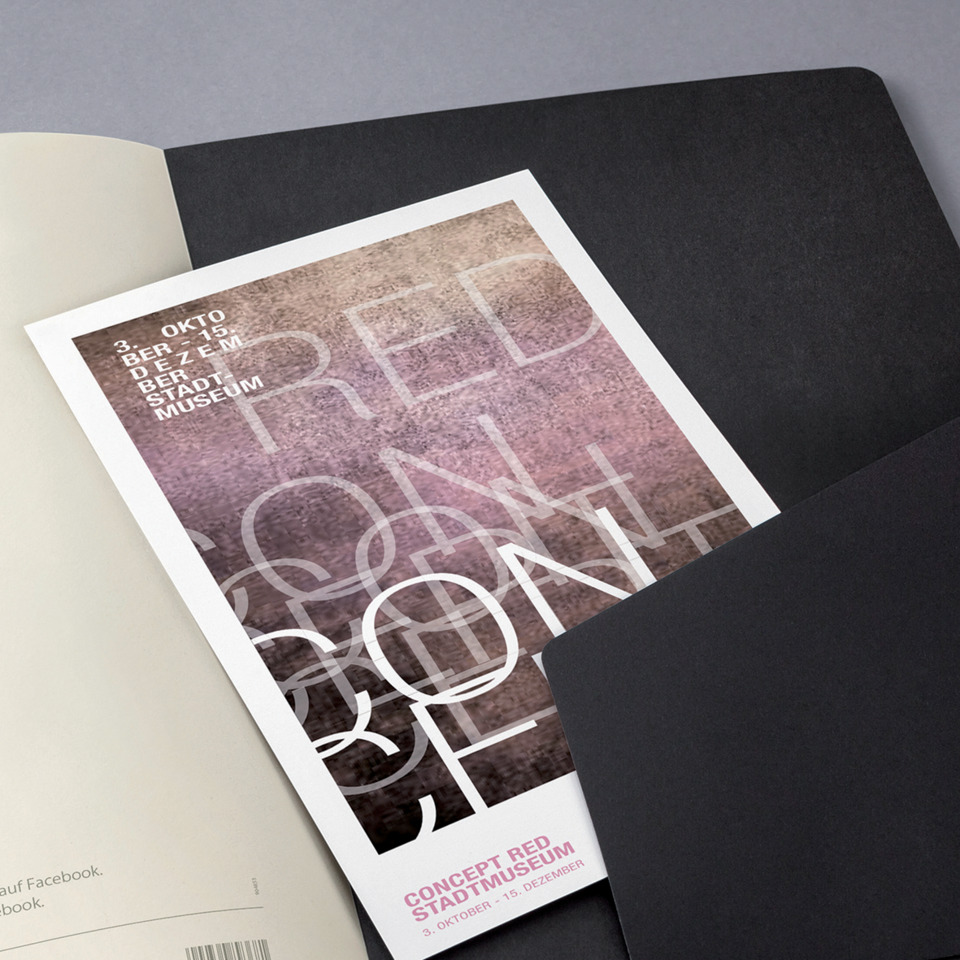 poster, museum, expo, design, print, Museum brochure, Poster, abstract pattern, pink gradient, Concept poster