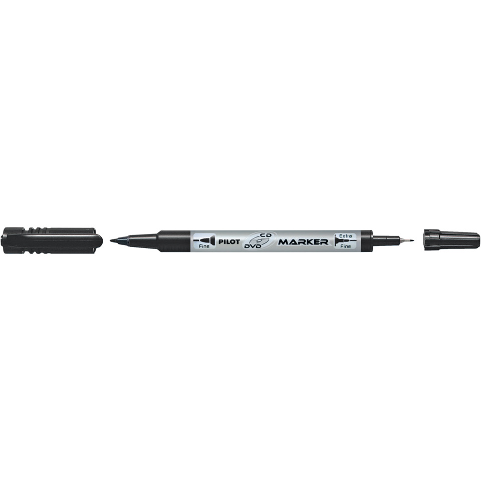 Marker, Permanentmarker, Feiner Strich, Silberner Körper, Kappe enthalten, Moderationstift, Marker, Fineliner, Schreibgerät, Doppelspitze?