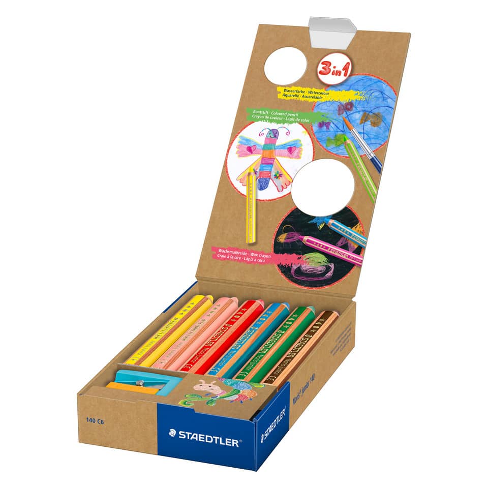 Kreide Stifte, Wachsmalstifte, Farbstifte, Kinderzeichnen, Skizzenset