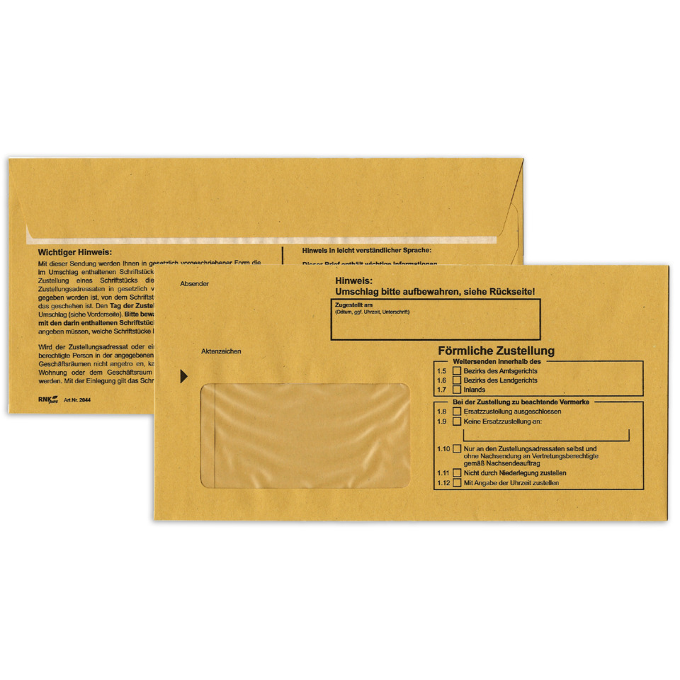 Briefumschlag, Kurierumschlag, Papierumschlag, Postumschlag, Braunpapier