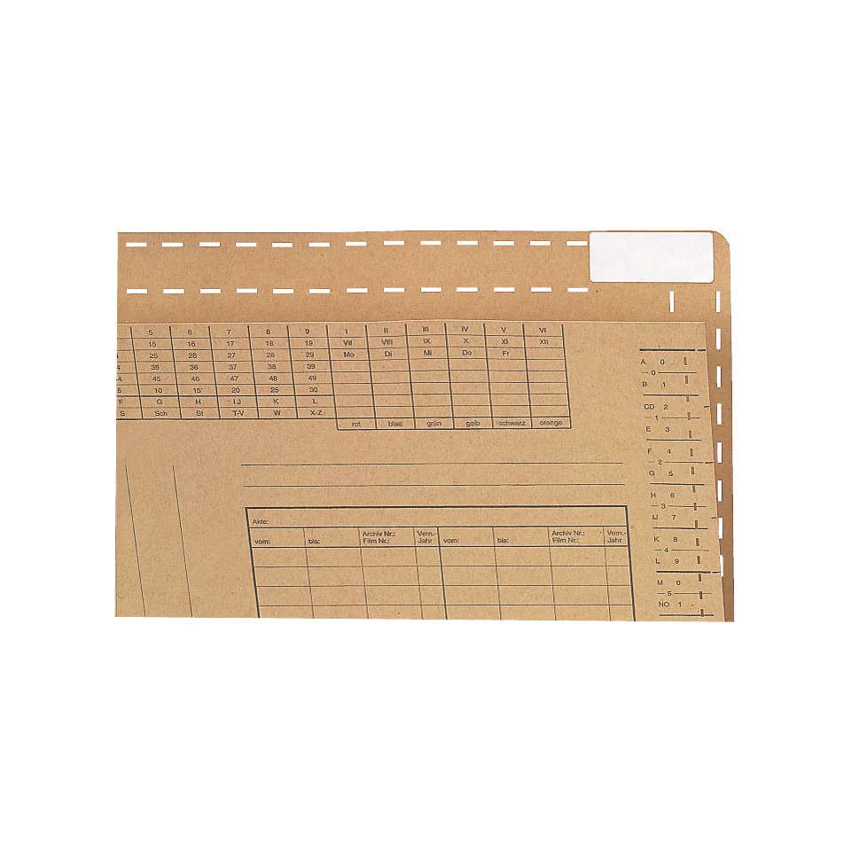 Kartonverpackung, Schablonenkarten, Dateiformular, Vordruck, Abheftpapier