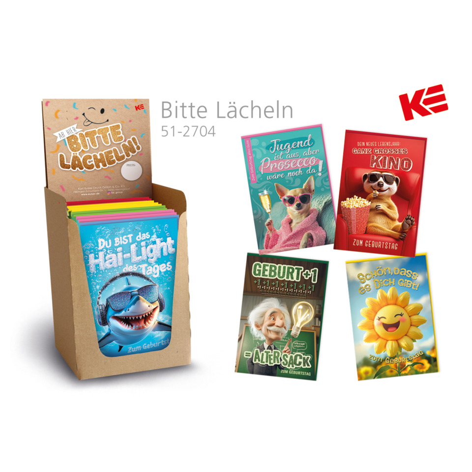 Grußkarten, Glückwunschkarten, Kartenbox, Motivkarten, Humorkarten