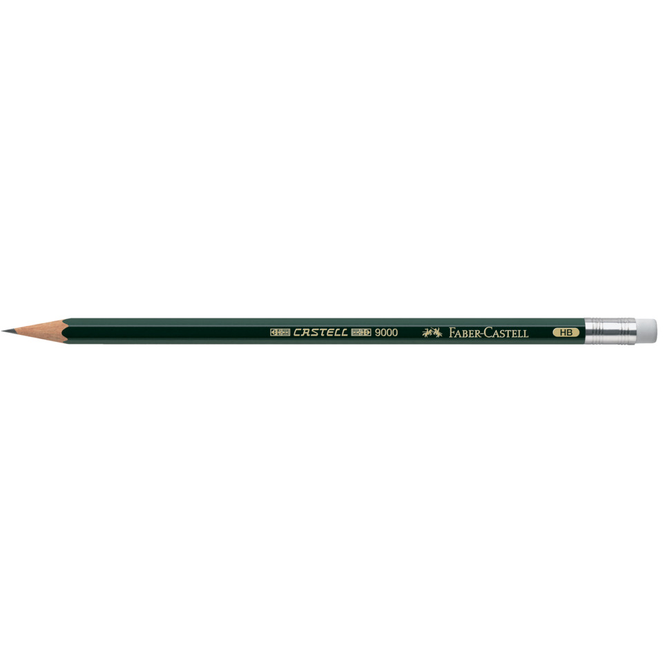 Bleistift, HB, Holzbleistift, Rundholz, Grüner Bleistift