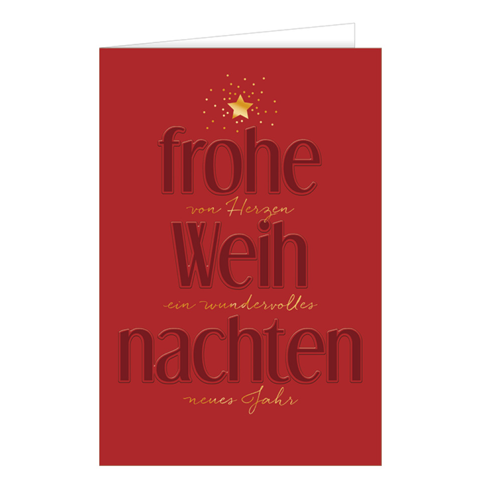 Grußkarte, Weihnachtskarte, Rot, Design, Textmuster