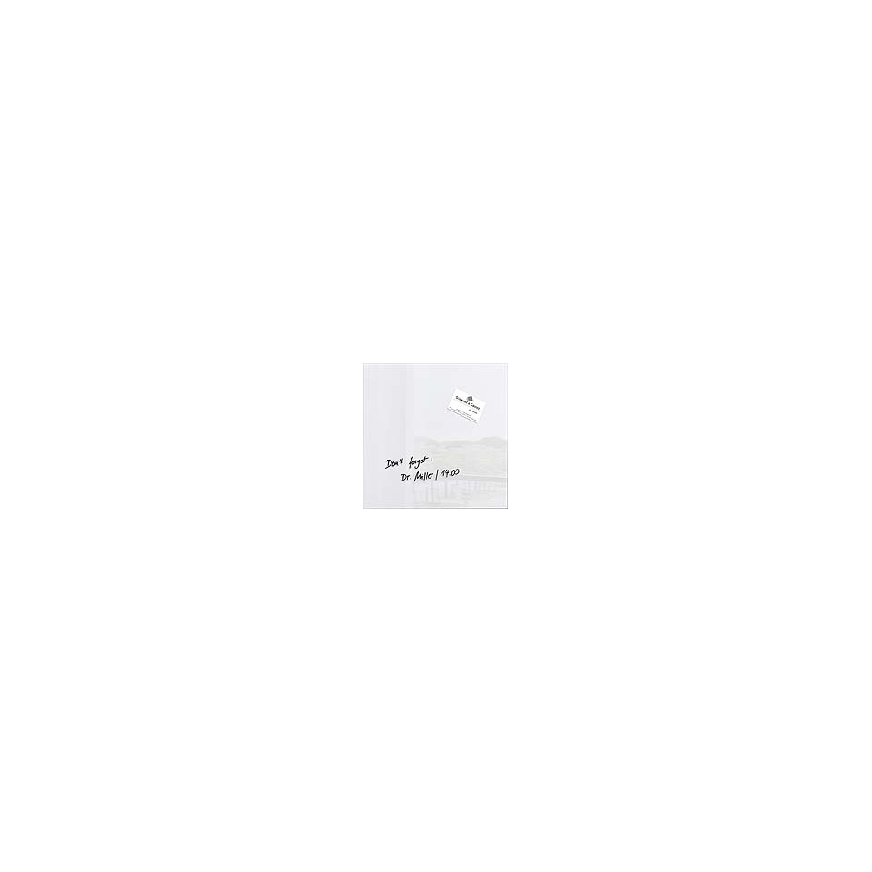 Glas-Magnettafel Artverum, 30x30cm, super-weiß SIGEL GL158