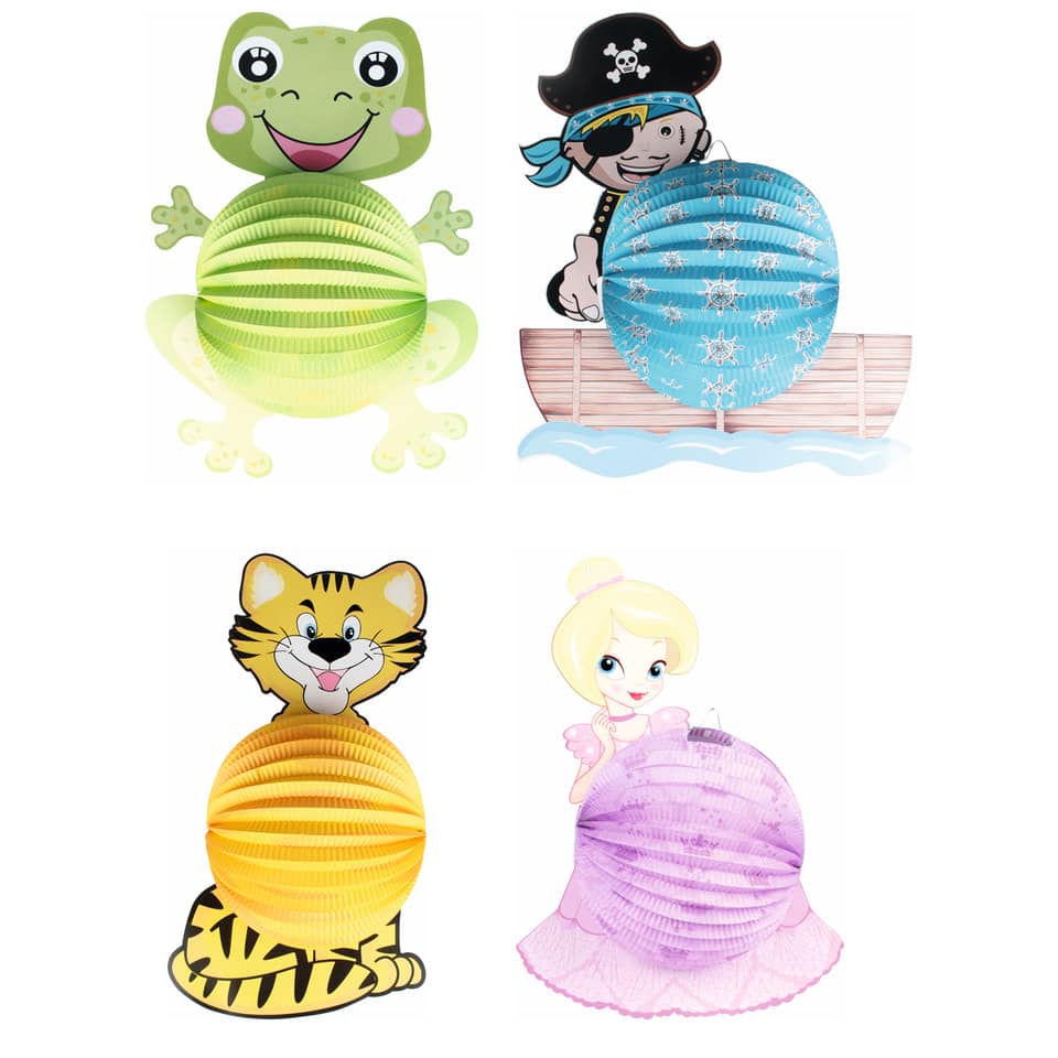 Kiwi-Frosch-Luftballon, Piratenballon, Katze-Luftballon, Prinzessin-Luftballon, Piratenbild