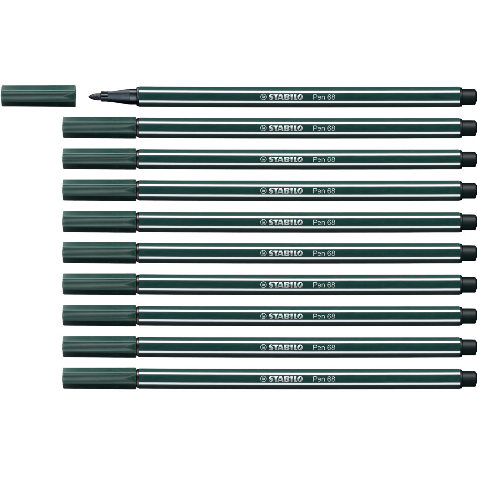 Griffelstift, Passer, Kugelschreiber, Filzstift, Stabilo Pen 68, Stabilo Pen, Pen 68, Filzstift, Grün, Marker