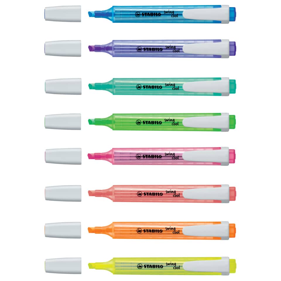 highlighter, farbmarker, marker, duo_spitze, stabilo_swing_cool