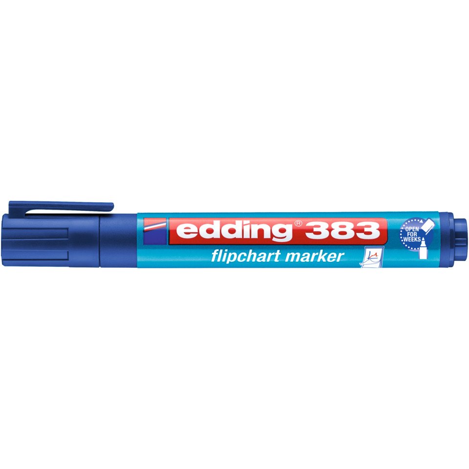 Flipchartmarker 383, 1-5 mm, Keilspitze, blau EDDING 4-383003
