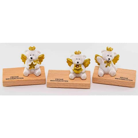 Weihnachtsfigur Bärchen, sortiert  0924B