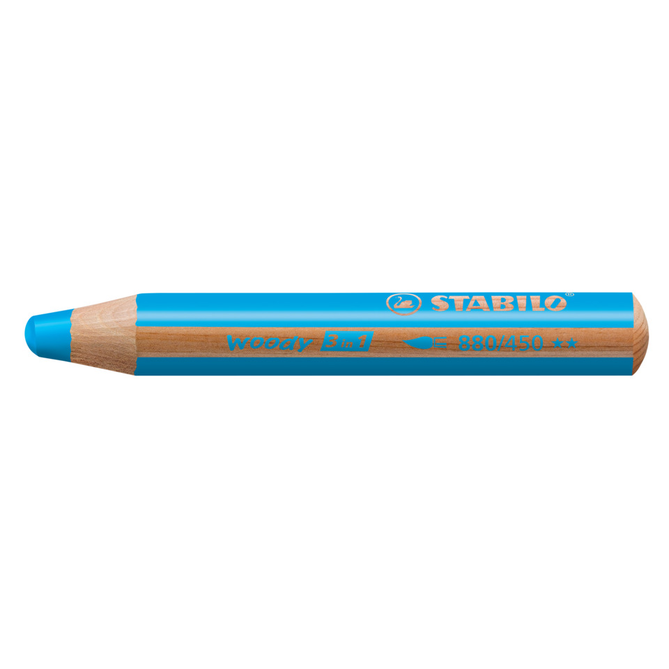 3-in-1, Kunststoffbeschichtung, Bleistift, Holzoptik, Stabilo