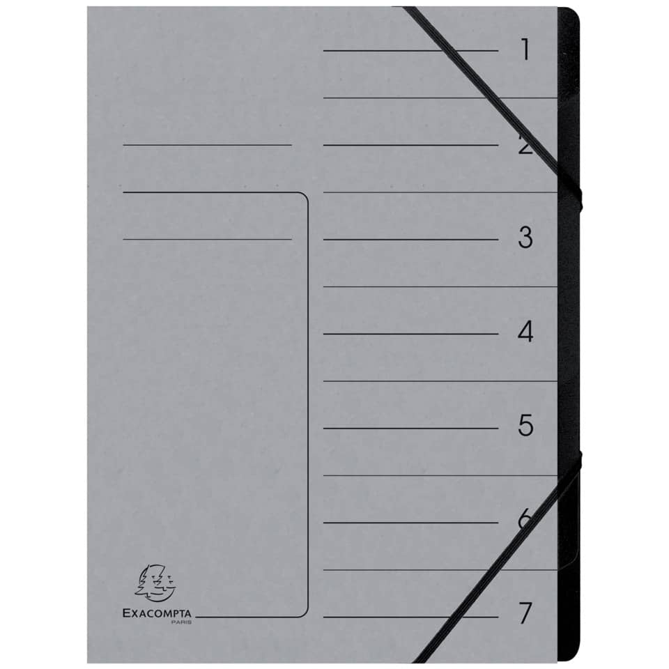 Notizblock, Gummiband, Linierte Seiten, Taschenblock, Exacompta