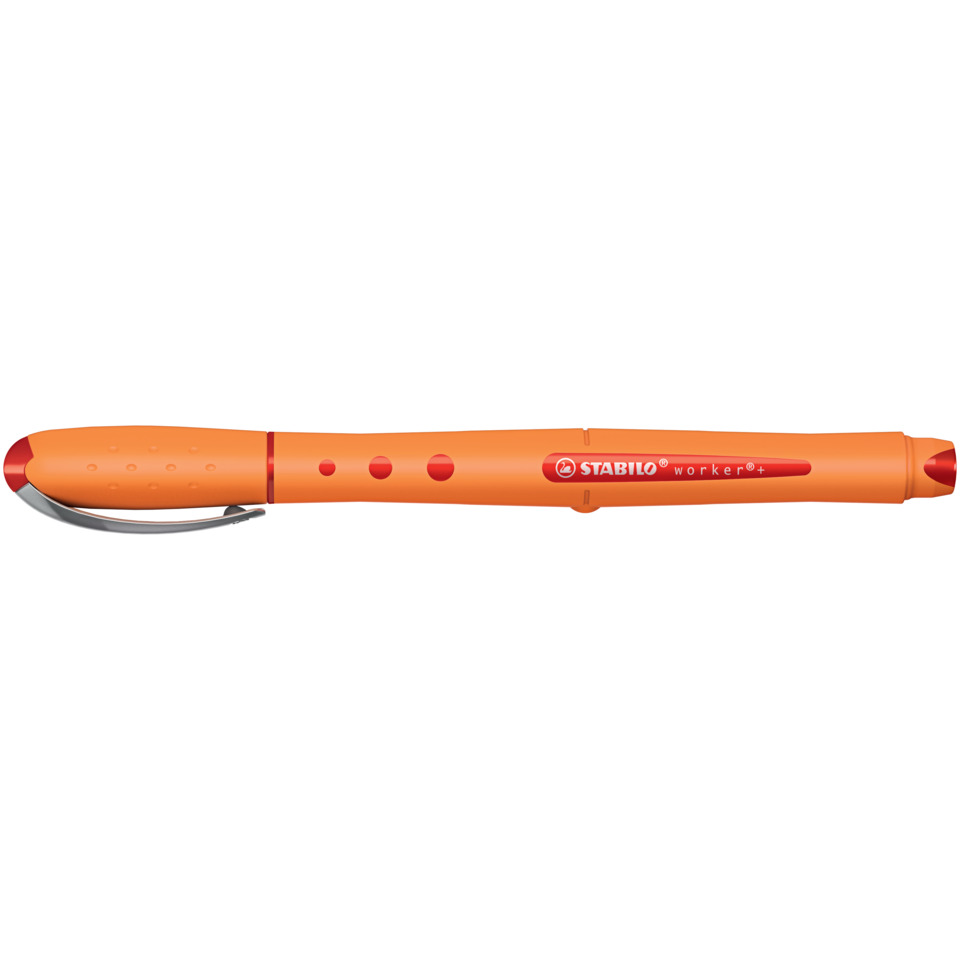 Stabilo, orange Stift, Korrekturstift?, Stift mit Griffmulden, Arbeitsstift