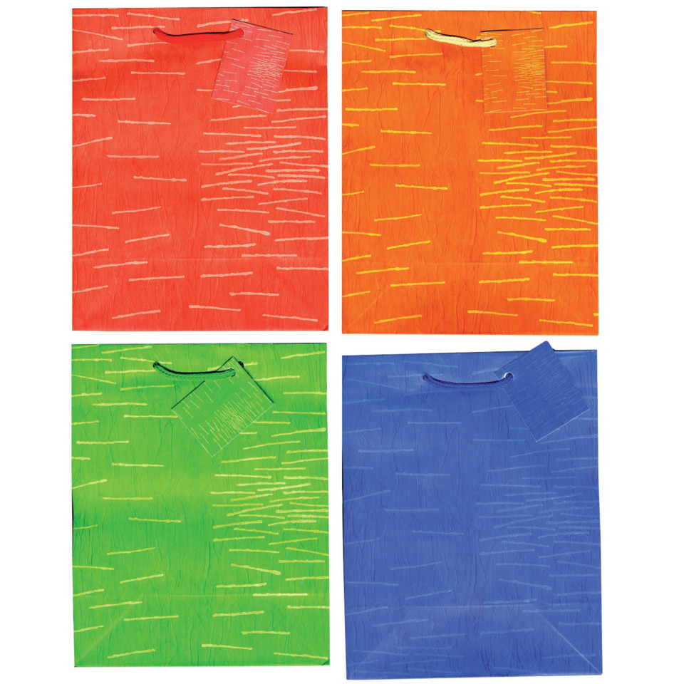 Geschenkpapier, Papiertragetaschen, bunt, Muster, Streifen