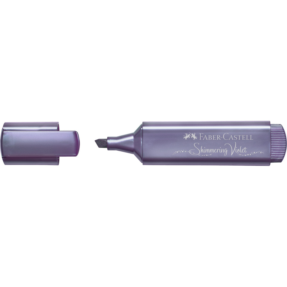 Textmarker Superfluorescent 46, 1-5mm, metallic violett FABER CASTELL 154678