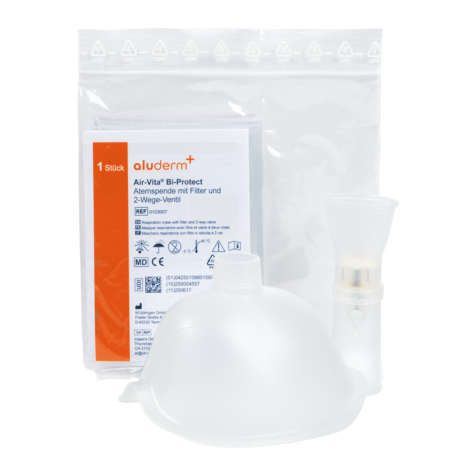 Maske, Respiration, Bi-Protect, Air-Vita, Beutel