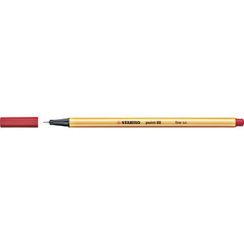 Fineliner point 88®, 0,4 mm, rot STABILO 88/40