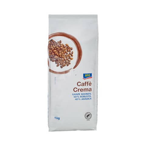Kaffee Crema Bohnen, 1kg ARO 963873