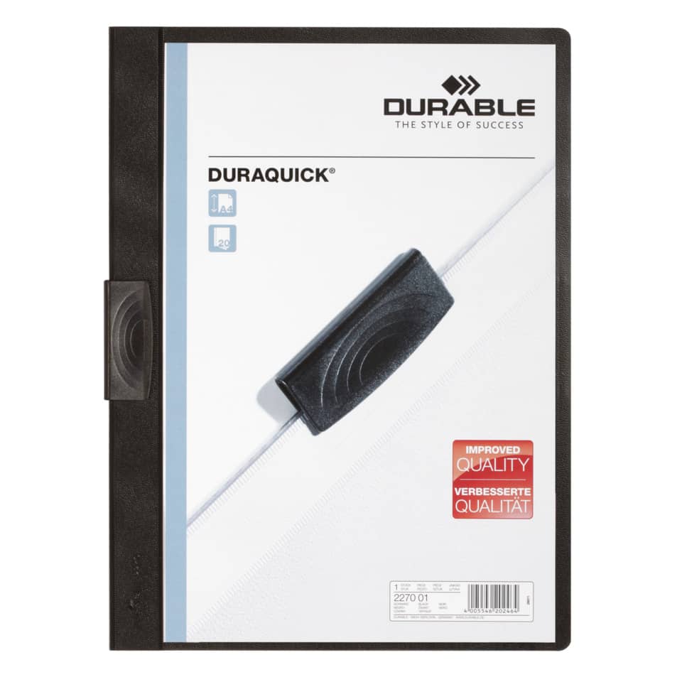 DuraQuick, Schneidblock, Schreibtischordner, Stiftdurchführung, Kunststoff