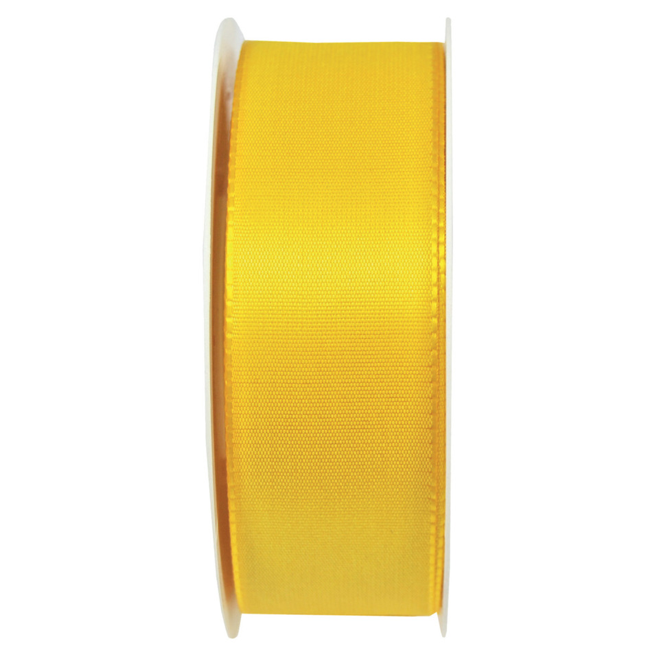 Grosser Band, Satinband, Gelb, Ripsband, Rolle