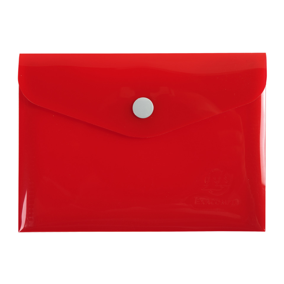 Pouch, Envelope, Red, Clutch, Snap button