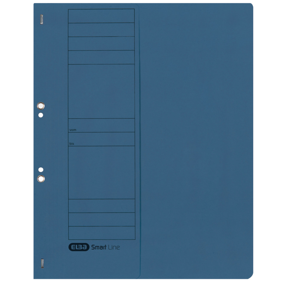 Ordner, Kartenordner, A4, Transparenter Abschnitt, Blau