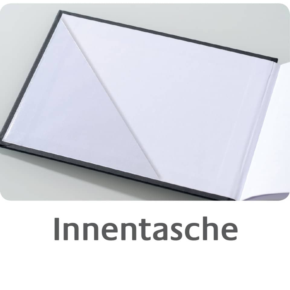 innentasche, notizbuch, papier, falz, buchband