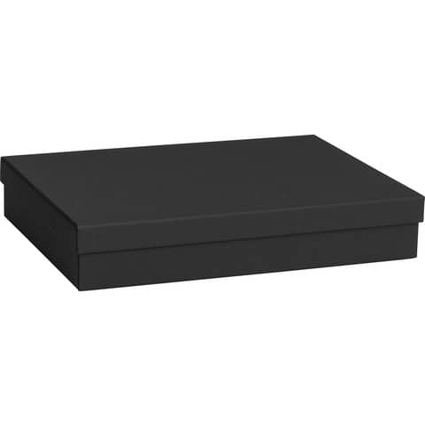 Geschenkkarton Uni, 33x24x6cm schwarz  2551 7822 93