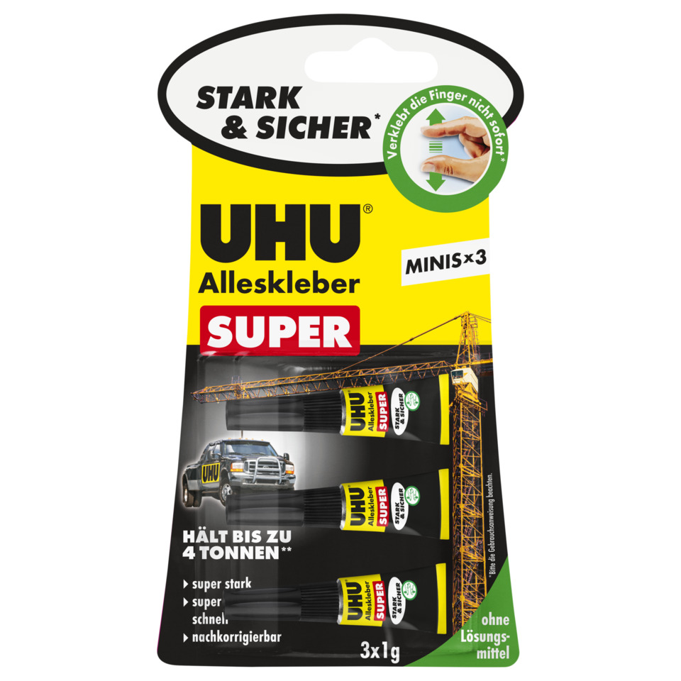 Klebeband, Universal-Kleber, UHU, Alleskleber, Super