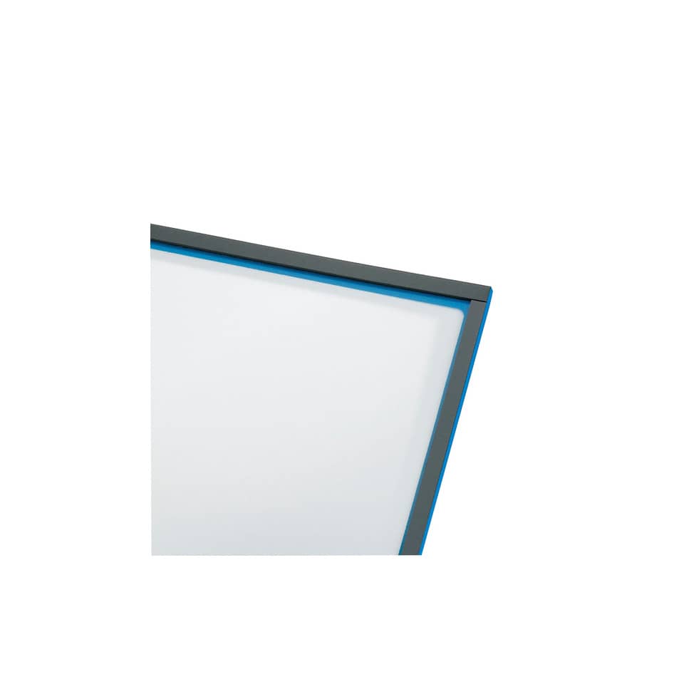 Schreibtischlampe, LED-Lampe, Rahmen, blau, eckig