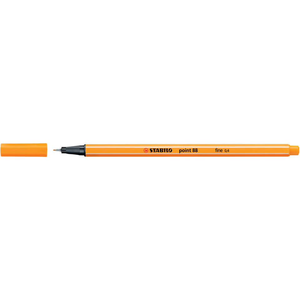 Marker, Permanent Marker, Orange color, Feiner Punkt, Stabilo point 88