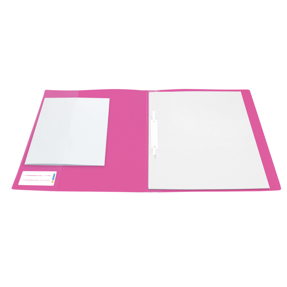 Schreibtischmappe, Binder, Klemmbindung, rosa, Notizmappe