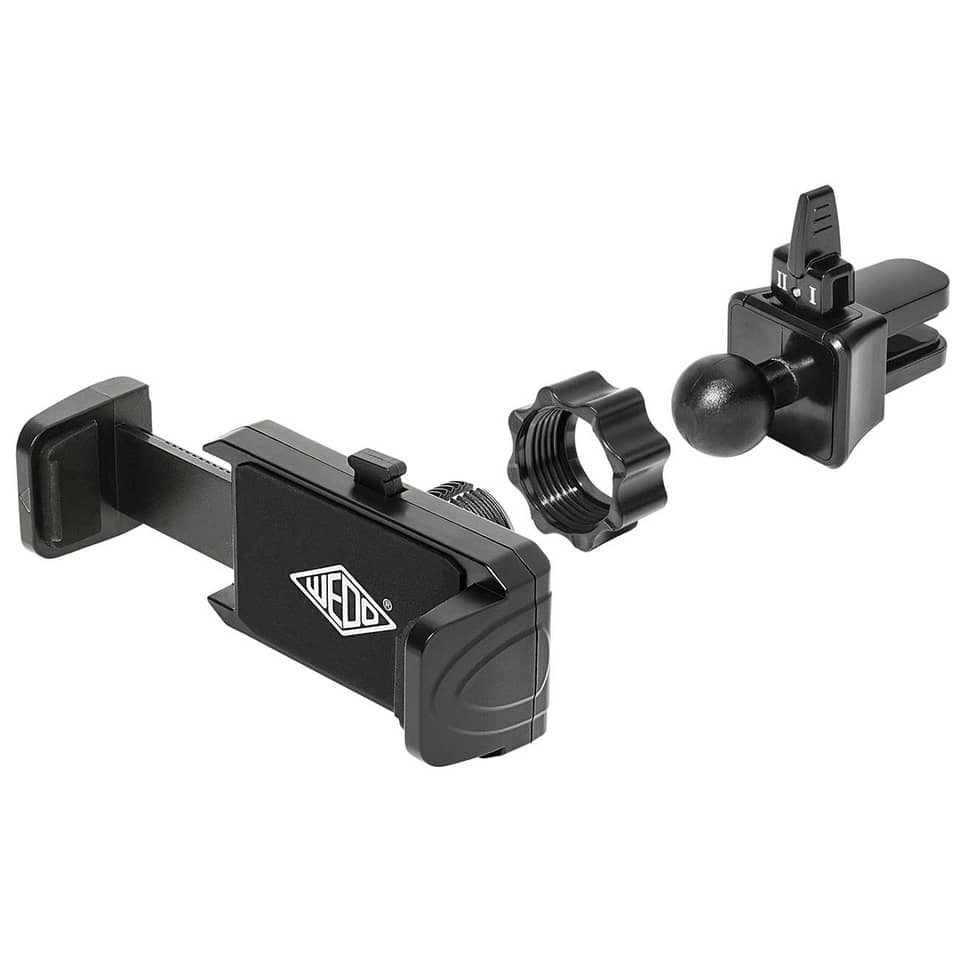 Klemme, Telefonhalterung, Schwarz, Kugelkopf, Adapter