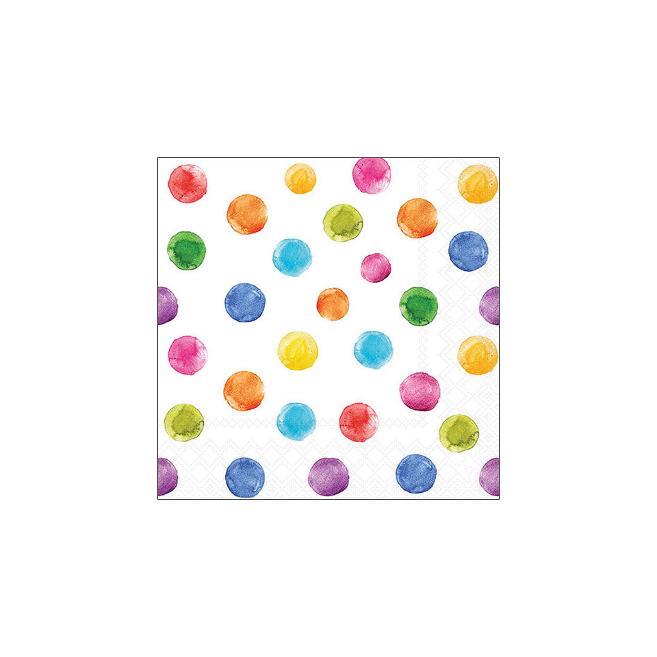 Wandbild, Punkte, Regenbogenfarben, Kunstdruck, Farbenfleckig