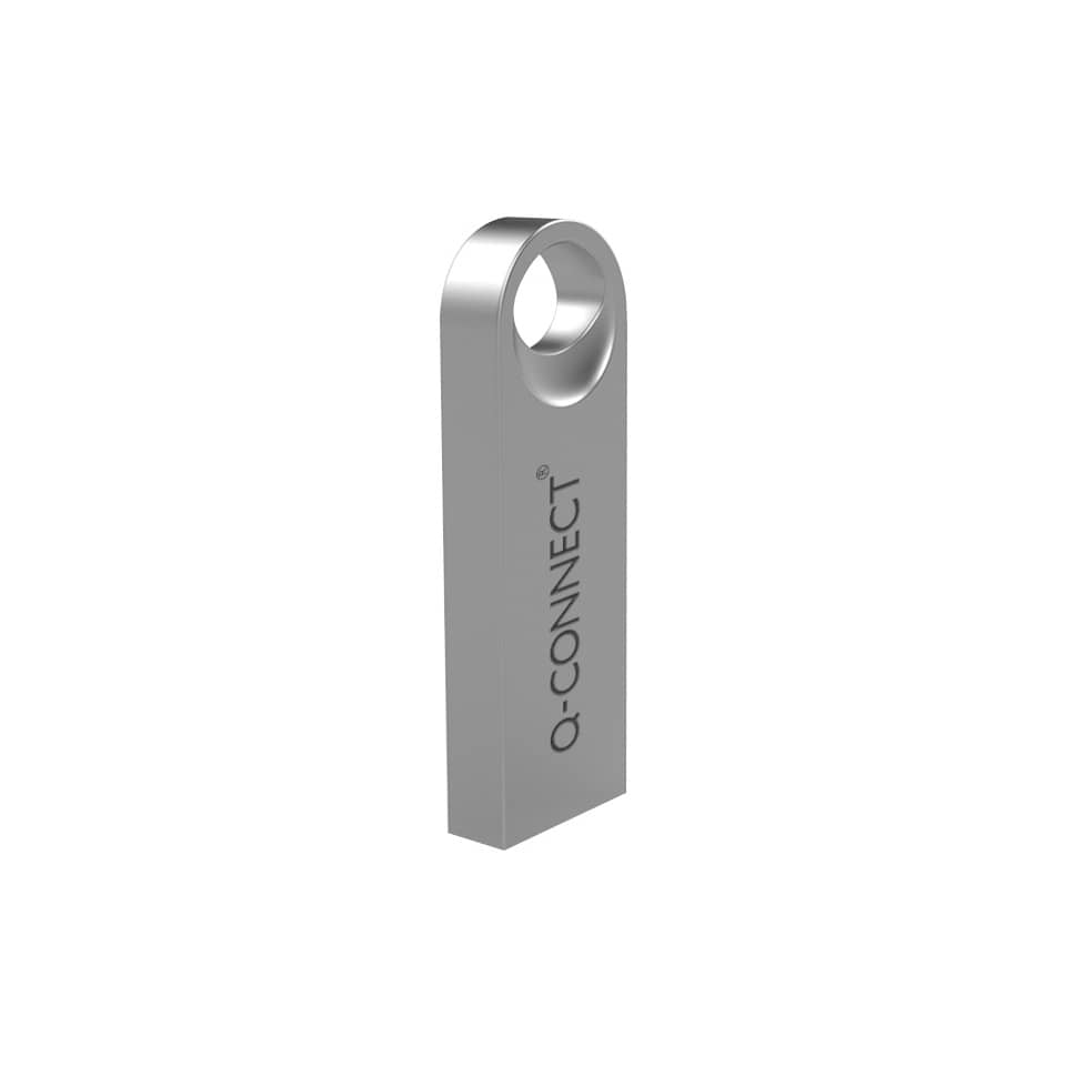 usb-stick, metall, Öse, Schlüsselanhänger, Q-CONNECT