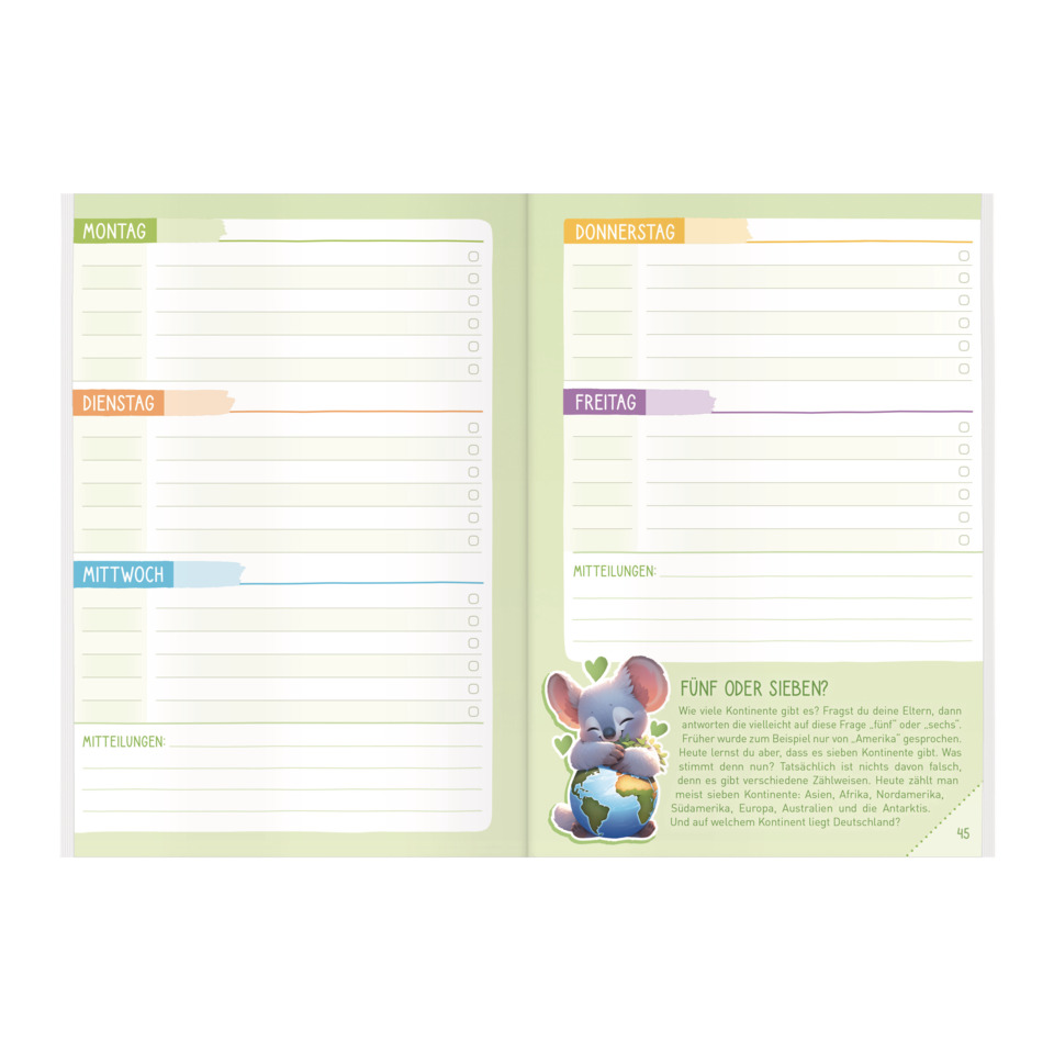 planerkalender, wochenplan, termine, klapptisch, illustration