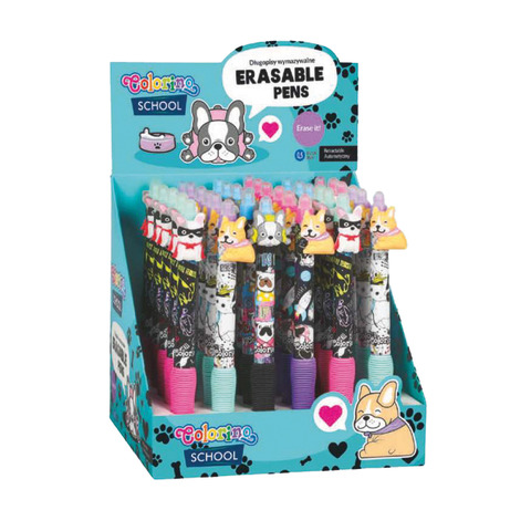 Gelschreiber Dog clothes sortiert COLORINO 80433PTR radierbar