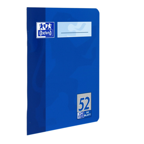 Oktavheft, A6, 90g/m², 32 Blatt, Lin.52, kariert, sortiert OXFORD 100050397