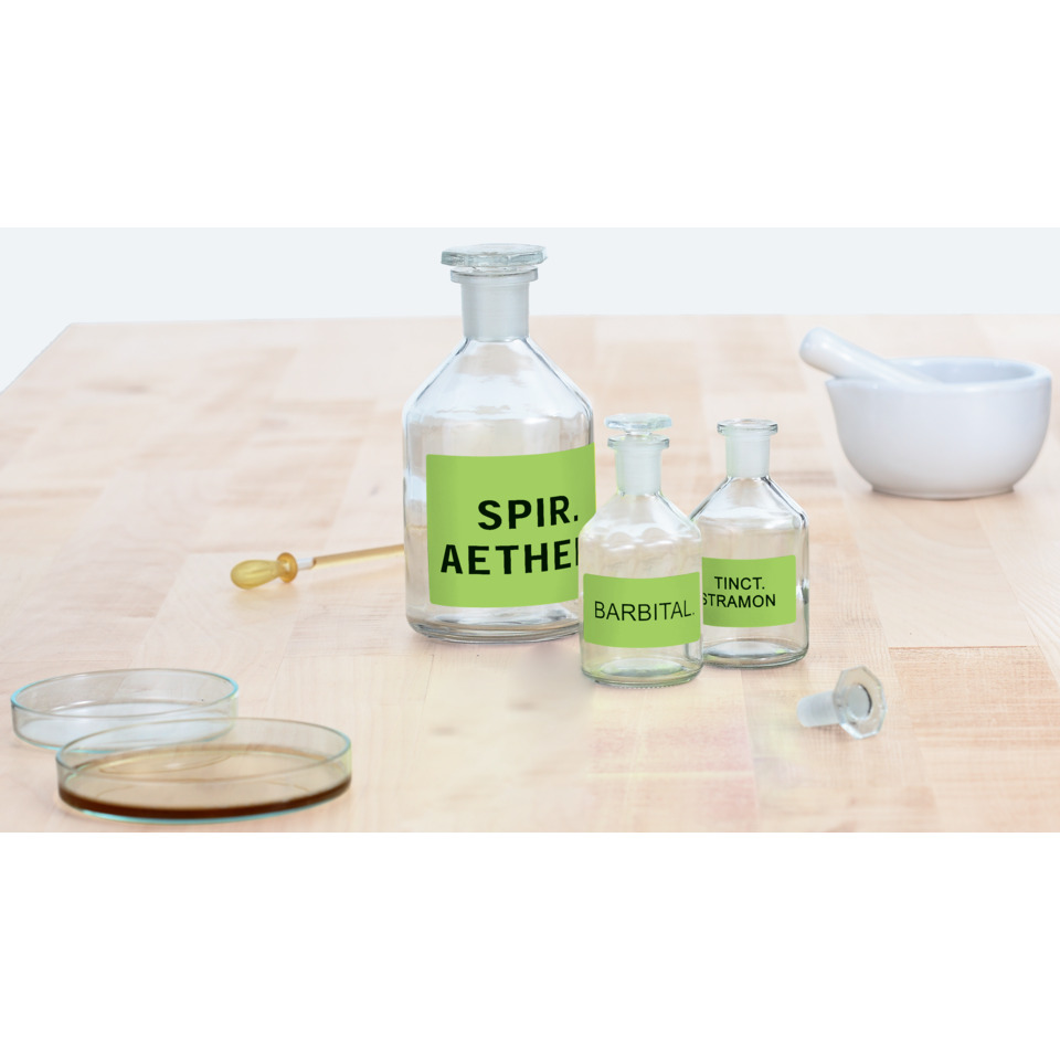 flasche, glasflasche, chemiebehälter, laborflasche, grüne kennzeichnung